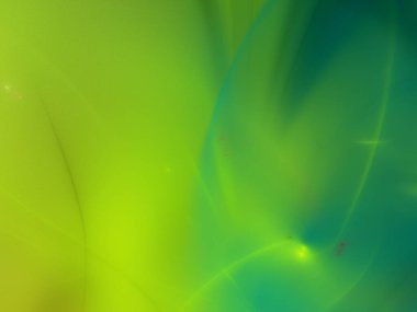 yeşil Soyut Fraktal arka plan 3d render