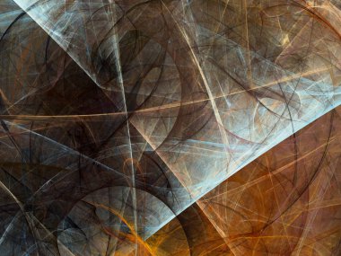 kahverengi soyut fraktal arkaplan 3d oluşturma