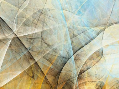 kahverengi soyut fraktal arkaplan 3d oluşturma