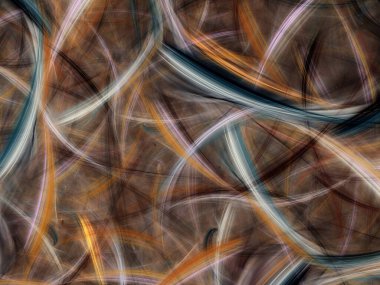 kahverengi soyut fraktal arkaplan 3d oluşturma