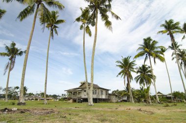 Terengganu, Malezya'da bulunan güzel köy sahne. 