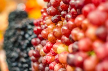 Taze üzüm market.selective odak çeşitli vurdu