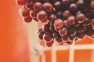 pazarda taze üzüm görüntüleme