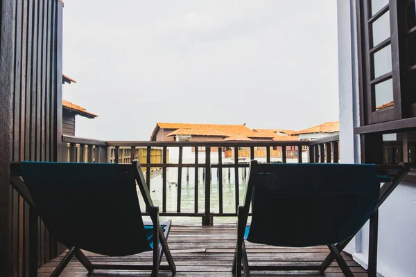 Kayan evinden doğal deniz manzaralı