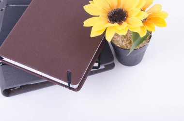 Beyaz arka plan üzerinde günlükleri istifleme. metin için negatif yer