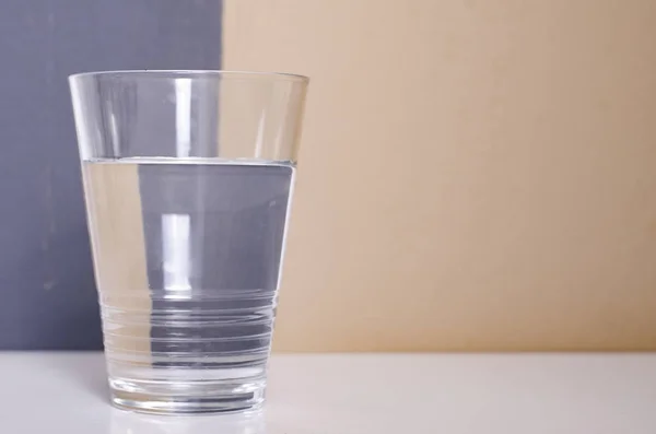 plain water in the glass