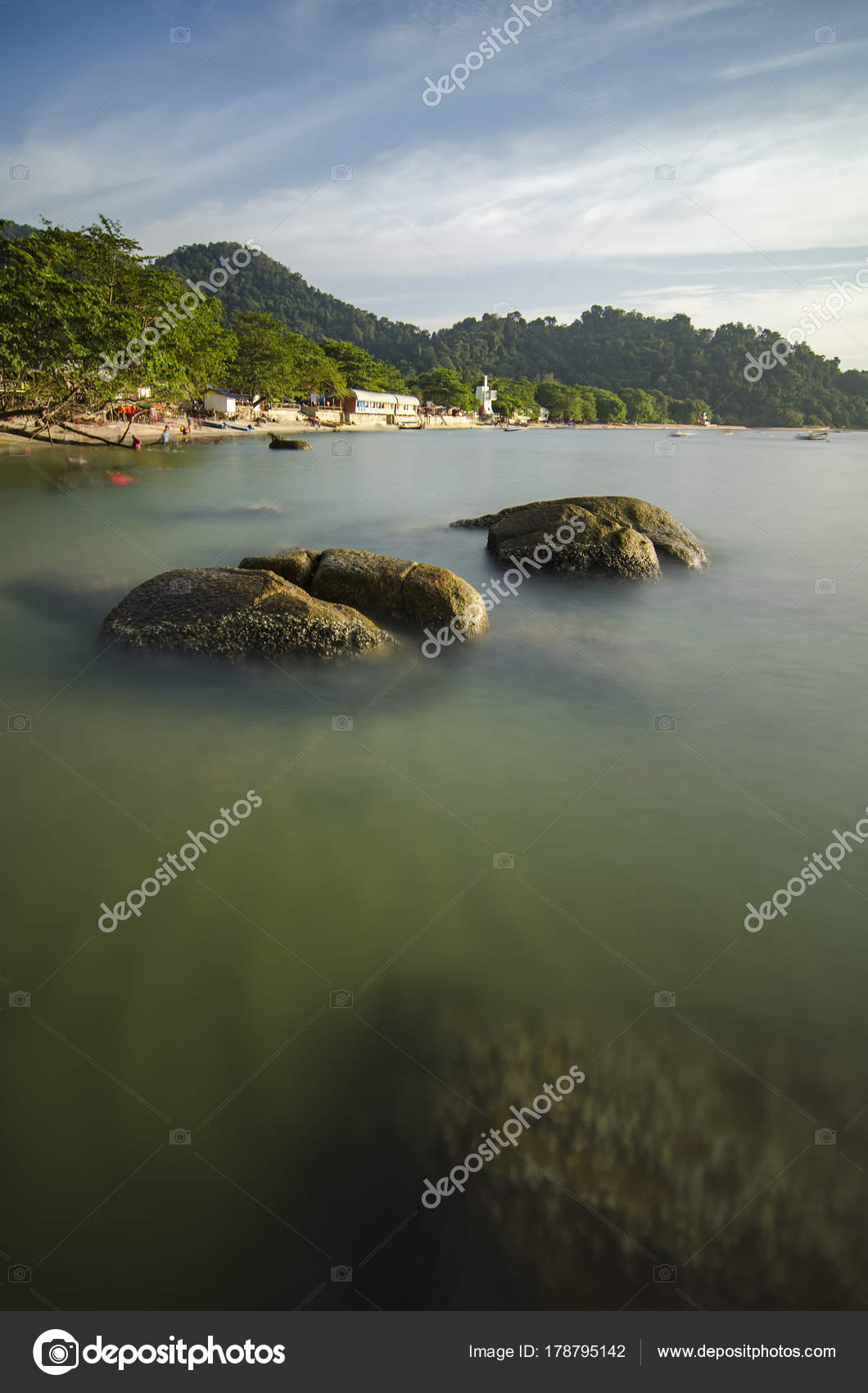 Beauty Nature Tropical Island Called Pangkor Island Located - 