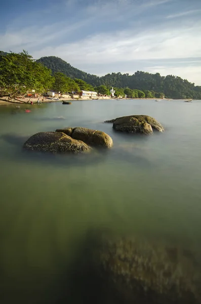 Belleza Naturaleza Isla Tropical Llamada Isla Pangkor Ubicada Malasia Enfoque — Foto de Stock