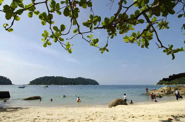 Ilha Pangkor Malásia Dezembro 2017 Atividades Praia Ilha Pangkor Malásia — Fotografia de Stock