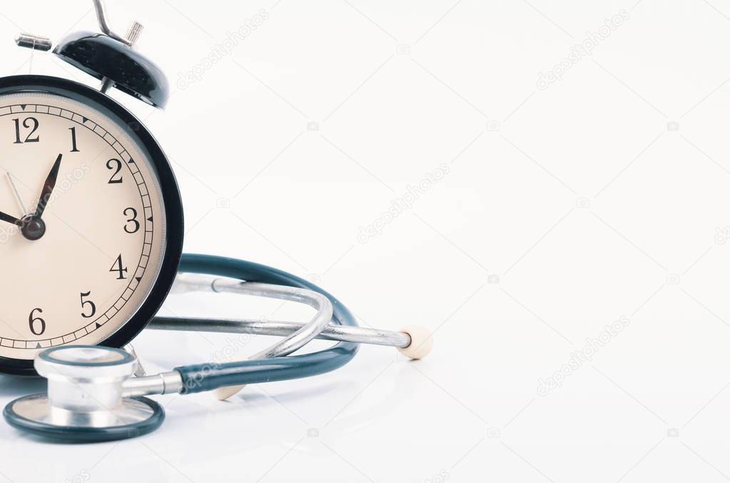 Regular or routine medical examination concept, stethoscope and 