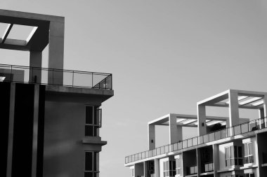 modern daire siyah beyaz resim