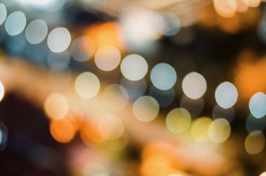 soyut odak renkli pırıltılı Parlatıcı ampul arka plan ışıklar