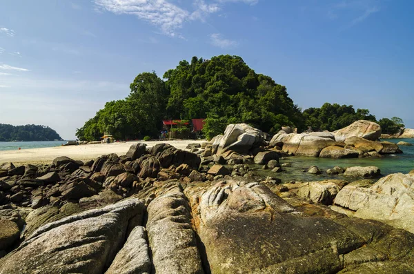 Belleza Naturaleza Isla Pangkor Situada Estado Perak Malasia Bajo Día — Foto de Stock