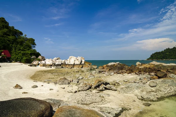 Красота Природы Остров Пангкор Расположенный Штате Перак Малайзия Ярким Солнечным — стоковое фото