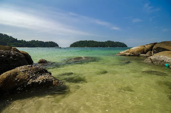 Belleza Naturaleza Isla Pangkor Situada Estado Perak Malasia Bajo Día —  Fotos de Stock