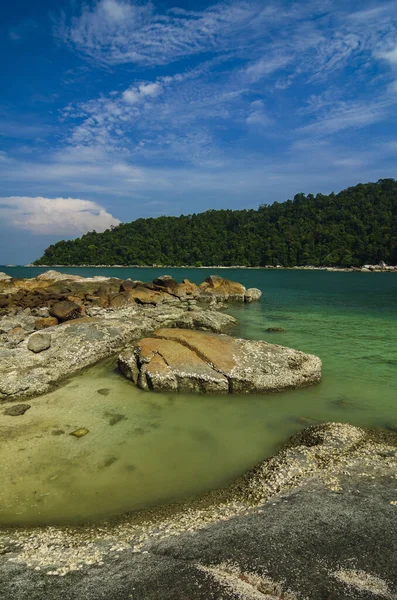 Belleza Naturaleza Isla Pangkor Situada Estado Perak Malasia Bajo Día — Foto de Stock