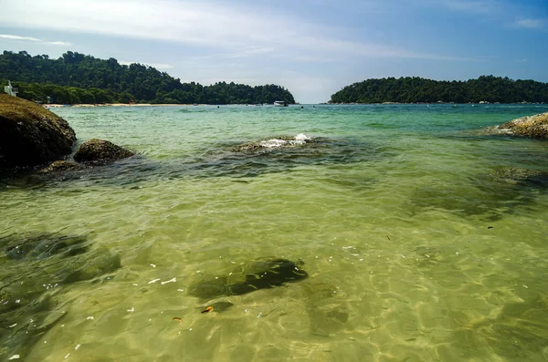 Belleza Naturaleza Isla Pangkor Situada Estado Perak Malasia Bajo Día — Foto de Stock