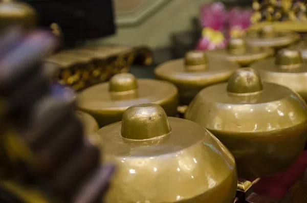 ดของ Gamelan นเคร องดนตร มรดกมาเลย แบบด งเด มในมาเลเซ — ภาพถ่ายสต็อก