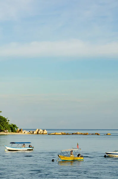 Grupo Lancha Rápida Para Isla Con Esperanza Actividades Amarradas Isla — Foto de Stock