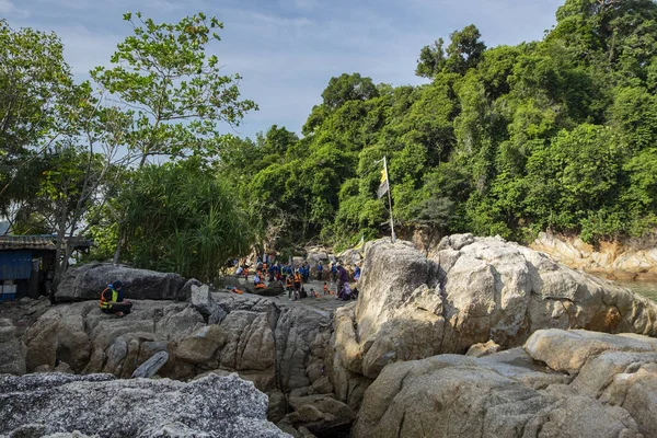 Pangkor Island Malasia Marzo 2020 Las Principales Actividades Atractivas Bahía — Foto de Stock
