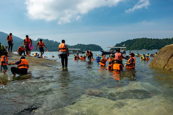 Pangkor Island Malasia Marzo 2020 Las Principales Actividades Atractivas Bahía — Foto de Stock