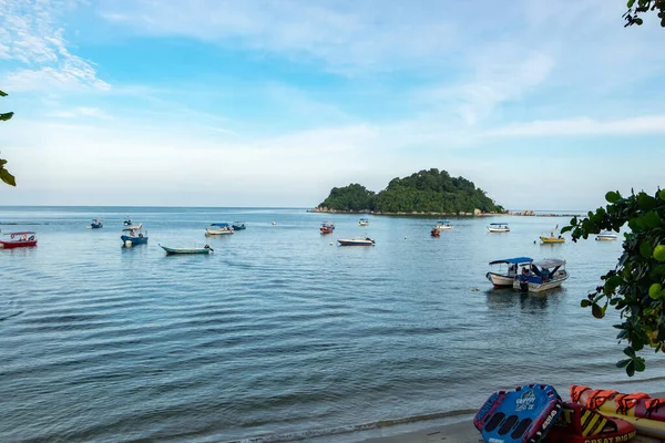 Pangkor Island Malasia Marzo 2020 Barco Para Practicar Deportes Náuticos — Foto de Stock