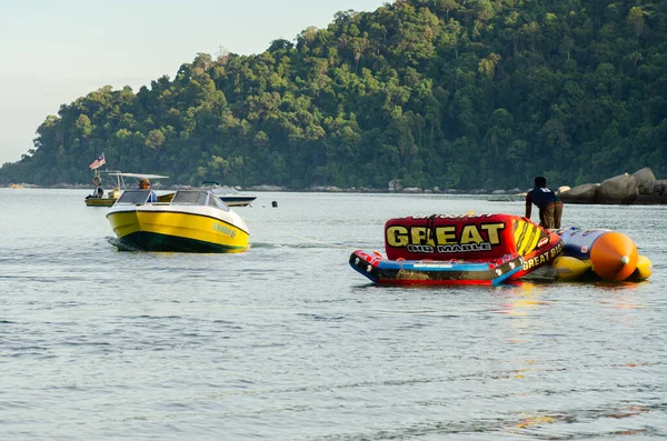 Pangkor Island Malaysia März 2020 Boot Für Inselhüpfen Und Wassersportaktivitäten — Stockfoto