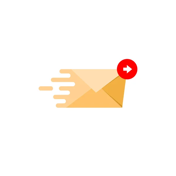 Posta iletisi uçan düz simgesi