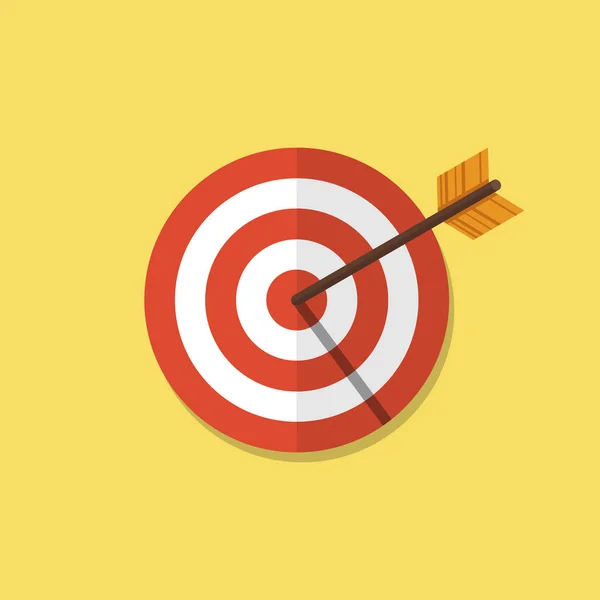 Soyut hedef düz simge tasarlamak