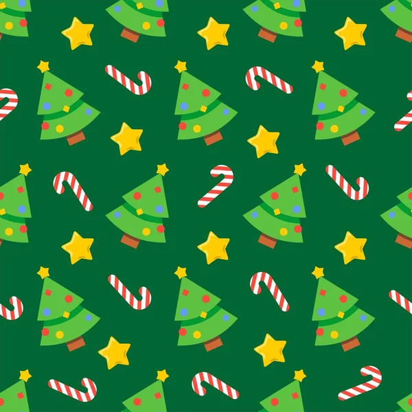 Illustration sans couture de Noël motif vacances — Image vectorielle