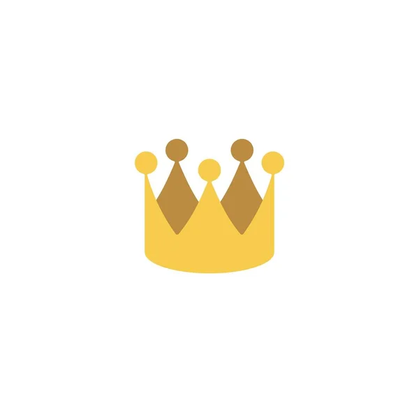 Abstract royal crown flat icon — Stock Vector