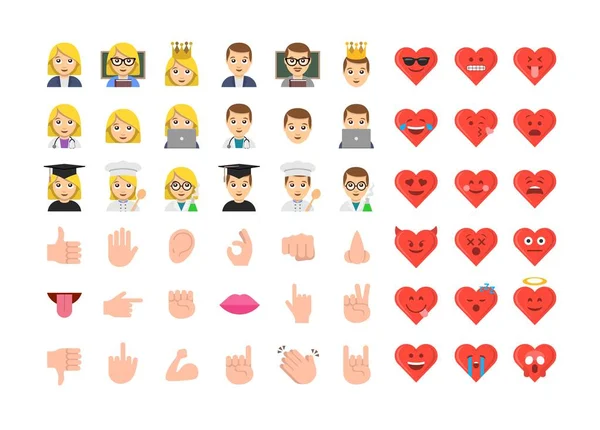 Düz tasarım insanlar ifade kümesi