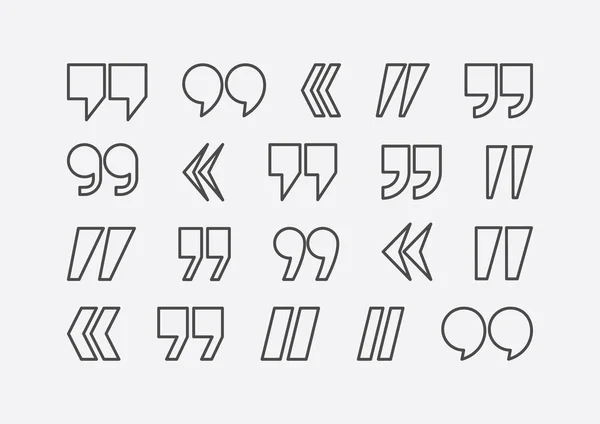 İşaretleri vektör soyut Icon set alıntı