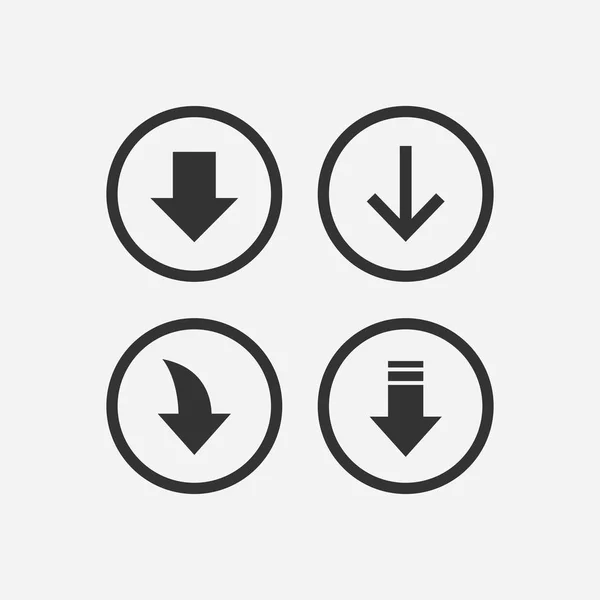 Cloud Drive Icon Set herunterladen — Stockvektor