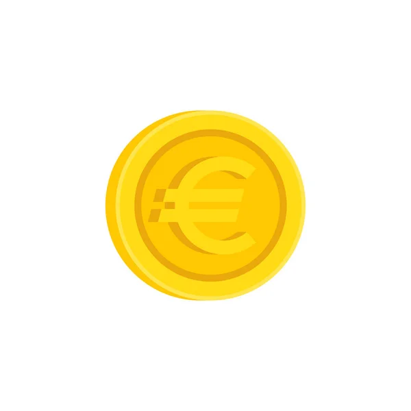 Euro moneda signo vector icono — Archivo Imágenes Vectoriales