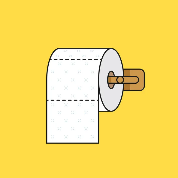 Carta igienica cartone animato vettoriale illustrazione Illustrazione Stock