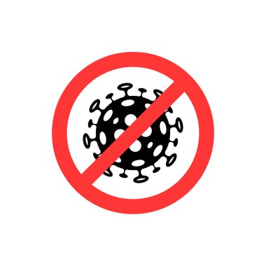 Coronavirus Covid-19 2019-nCoV vektör dur işareti. 