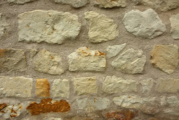 Vieux, mur de pierre arrière-plan intéressant — Photo