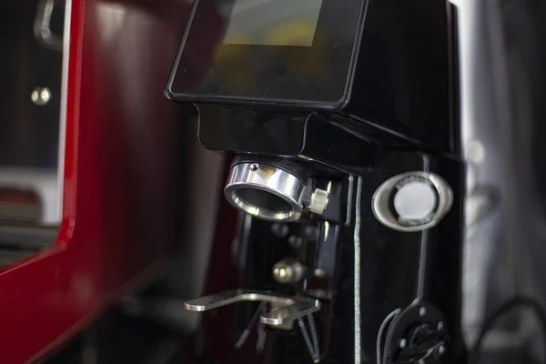 Kaffeemaschine Auto Professionelle Autovorbereitung Für Den Kaffeehandel Laden Auf Rädern — Stockfoto