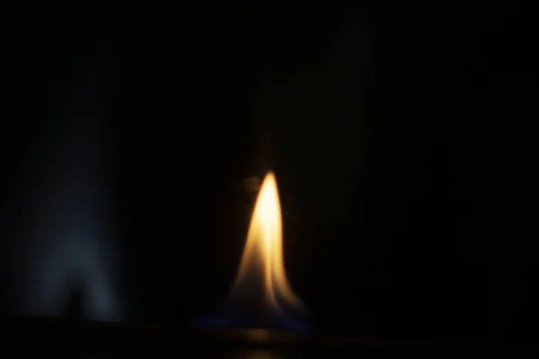 Língua Chama Fogo Escuro Ignição Oxigénio Espaço Fundo Fiery Fogo — Fotografia de Stock