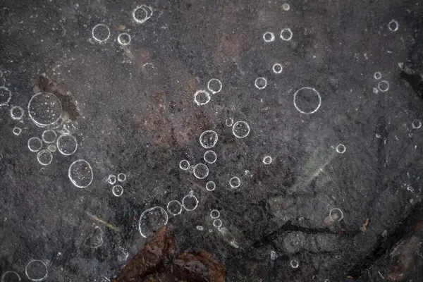 La textura del hielo con aire congelado . — Foto de Stock