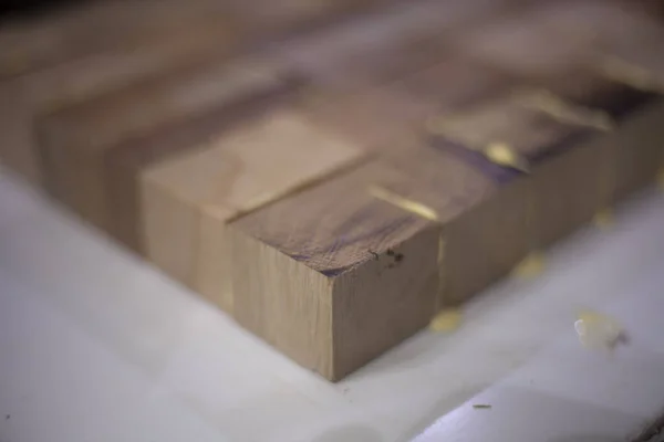 Fabricación de tablones de madera . — Foto de Stock