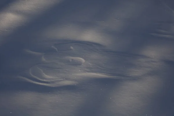 Texture snow shot in the evening — Stockfoto