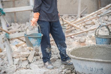 İşçisi şantiye, inşaat site bina