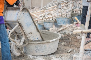 İşçisi şantiye, inşaat site bina