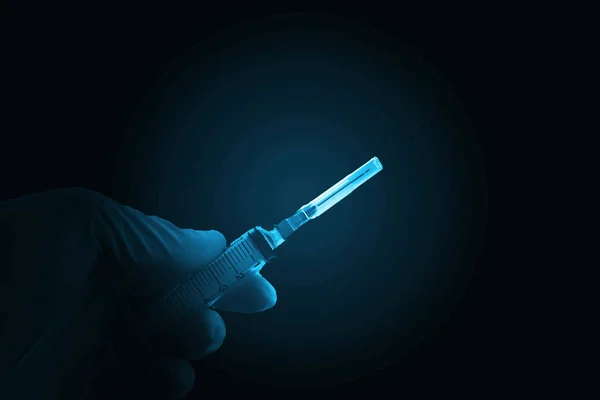 注射の暗いトーンのコンセプト メタンフェタミン — ストック写真