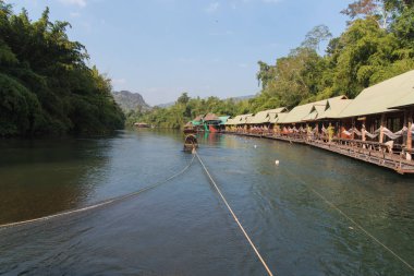 Sagklaburi konumlar Kanchanaburi, Tayland, Thailand, ev Sal