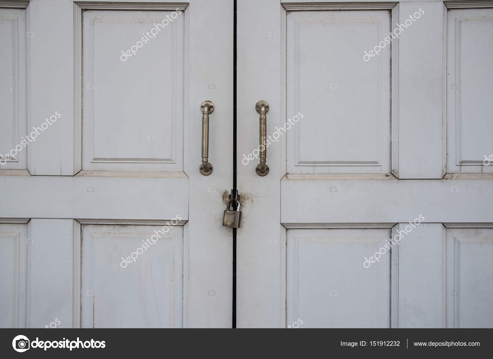 Wood Panel Door Image Wood Panel Door Close Aged Paint Old