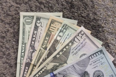 Dolar banknotları. Nakit Para Amerikan Doları, Amerikan Doları.