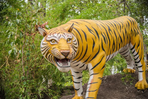 Monumento Alla Tigre Nella Città Parco Della Thailandia — Foto Stock